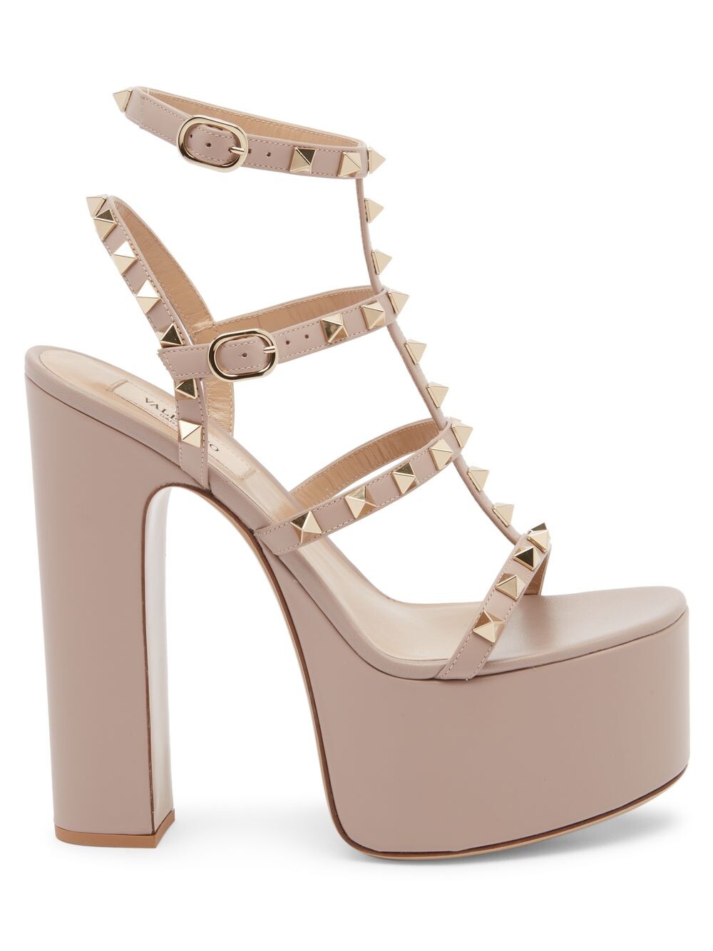 

Кожаные сандалии Rockstud на платформе Valentino Garavani