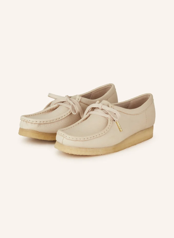 

Ботинки wallabee дезерты Clarks Originals, бежевый