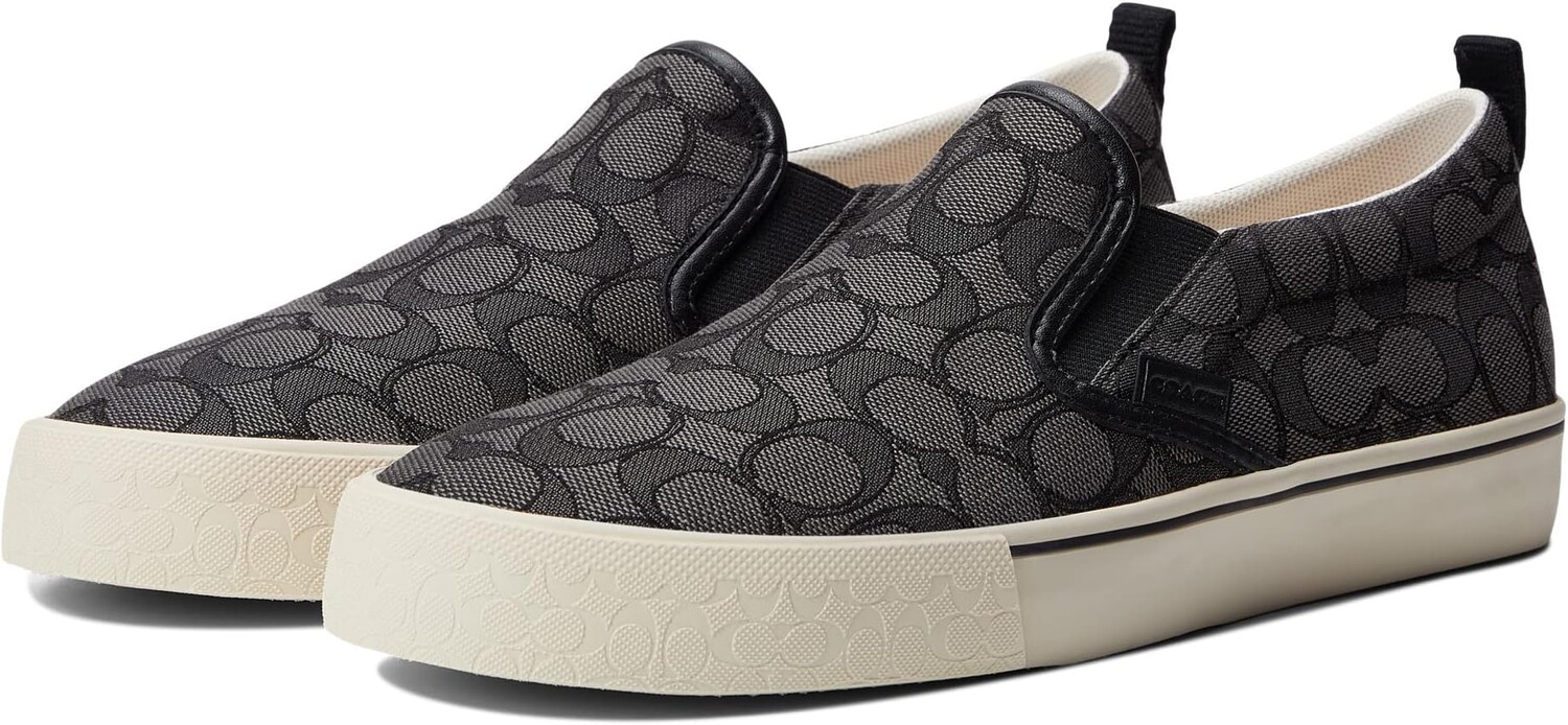 

Кроссовки Jacquard Signature Slip-On Skate COACH, цвет Charcoal/Black