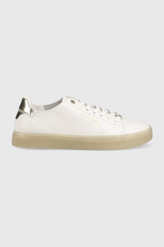 

Кожаные кроссовки на шнуровке Cupsole без подкладки Calvin Klein, белый