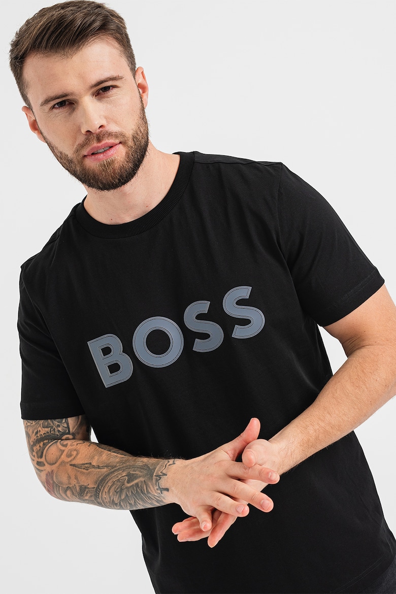 

Футболка с логотипами Boss, черный