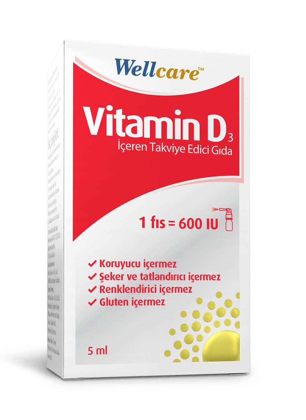 Wellcare Витамин D3 600 МЕ 5 мл Спрей