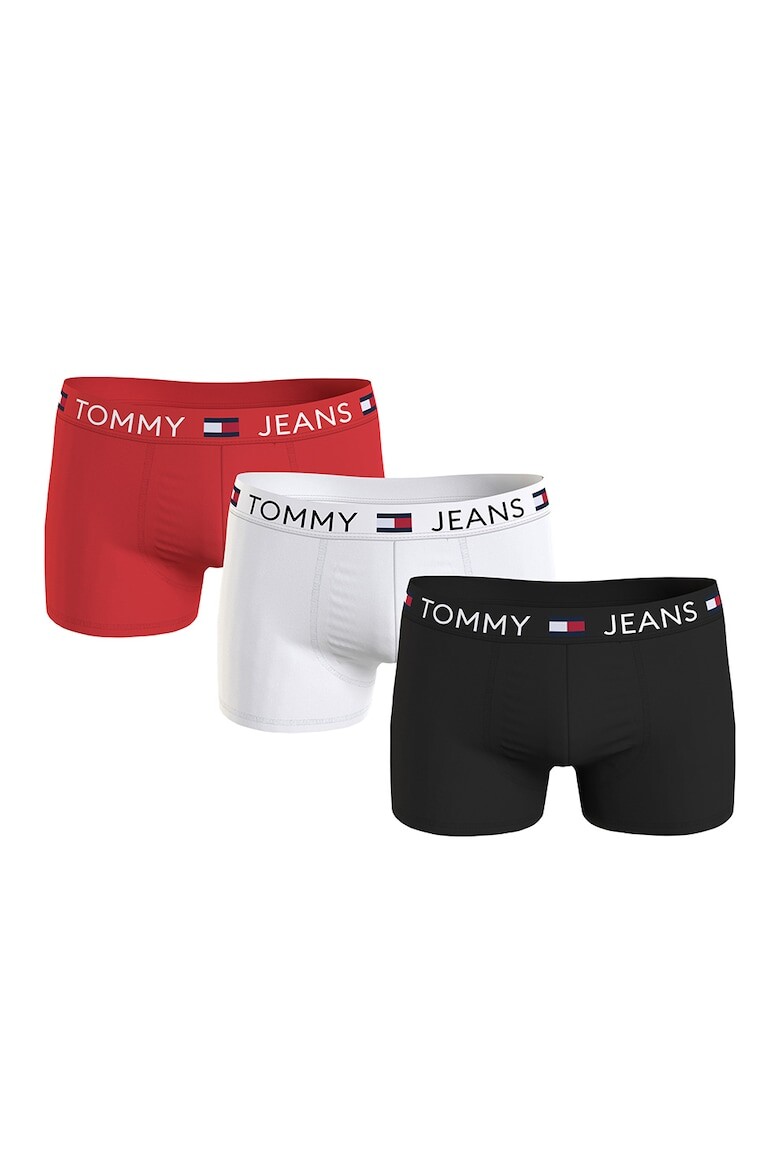 

Боксеры с логотипом на поясе - 3 пары Tommy Hilfiger, красный