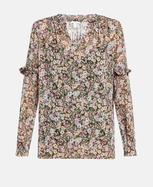 

Шифоновая блузка edc by Esprit, хаки