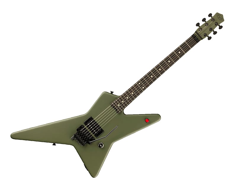 Электрогитара EVH Star Limited Edition Electric Guitar - Matte Army Drab медиаторы dunlop evhpt06 evh star guitar 6шт в коробочке