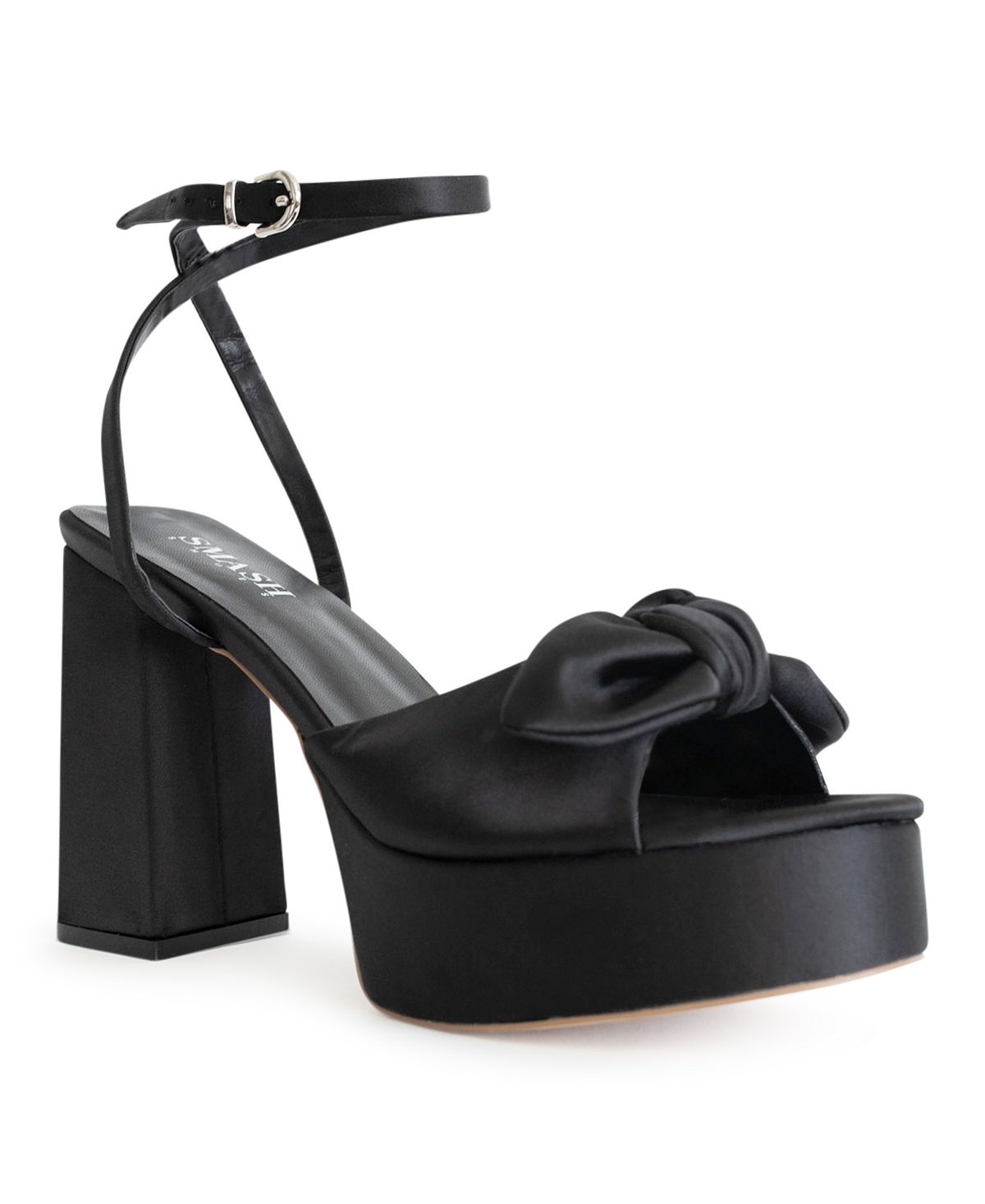 Женские сандалии на платформе Daisy — расширенные размеры 10–14 SMASH Shoes, черный