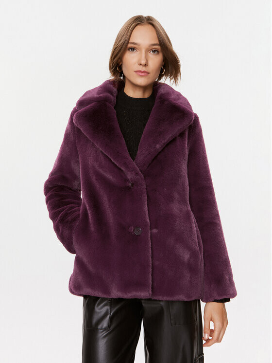 

Шуба стандартного кроя Guess, фиолетовый