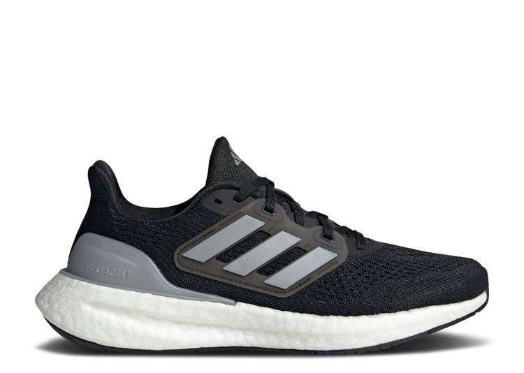 

Кроссовки Adidas WMNS PUREBOOST 23 WIDE 'BLACK SILVER METALLIC', черный