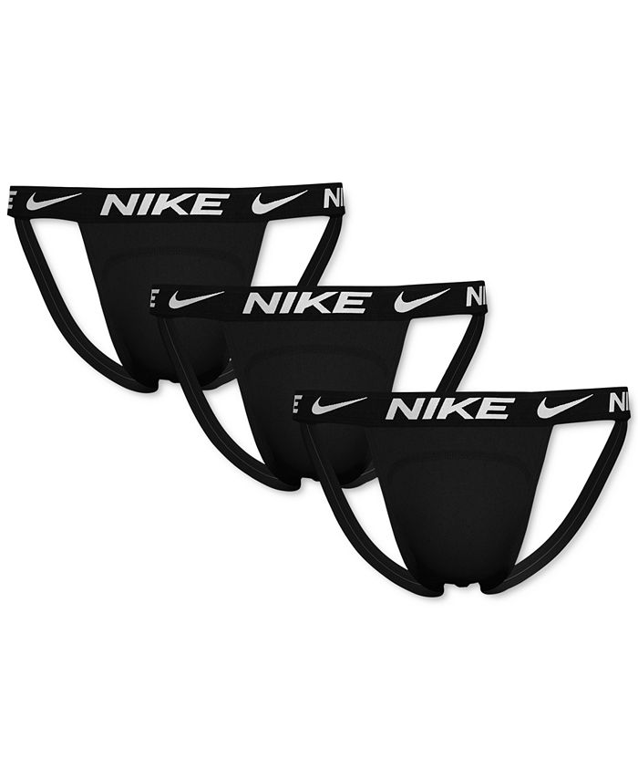 Мужские 3 ПК. Ремни Micro Jock Essential Dri-FIT Nike, черный