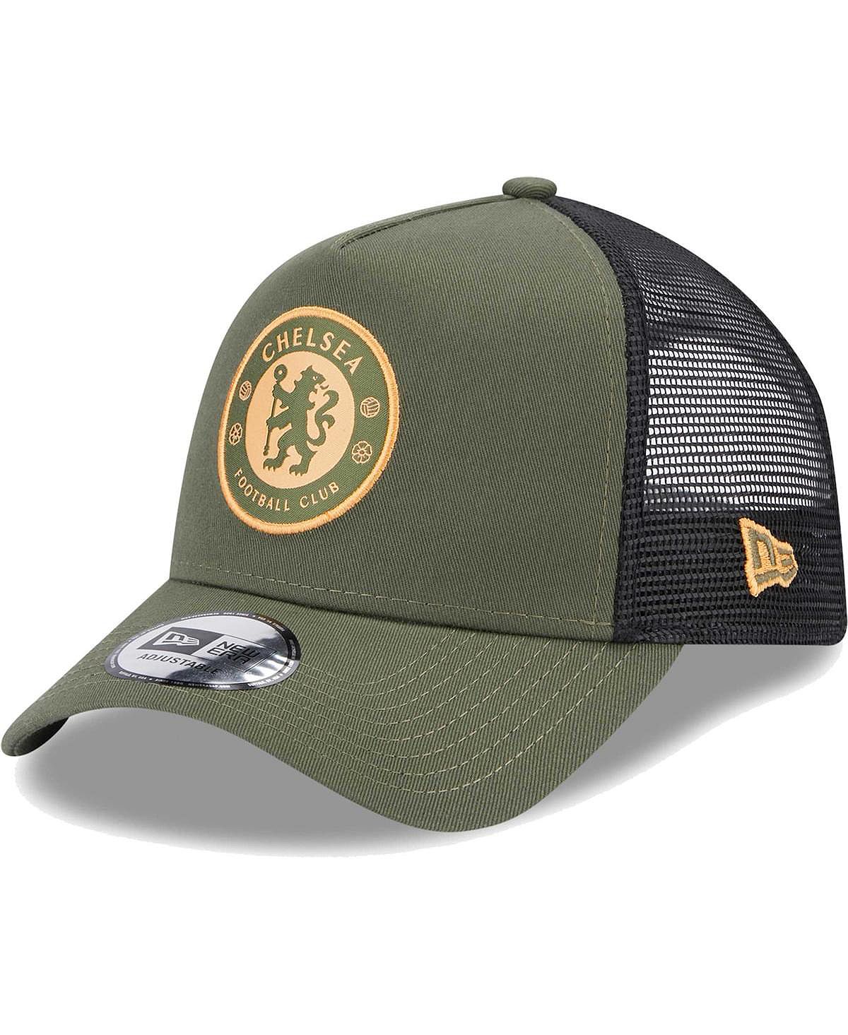 

Мужская зеленая сезонная регулируемая шляпа Chelsea E-Frame Trucker New Era