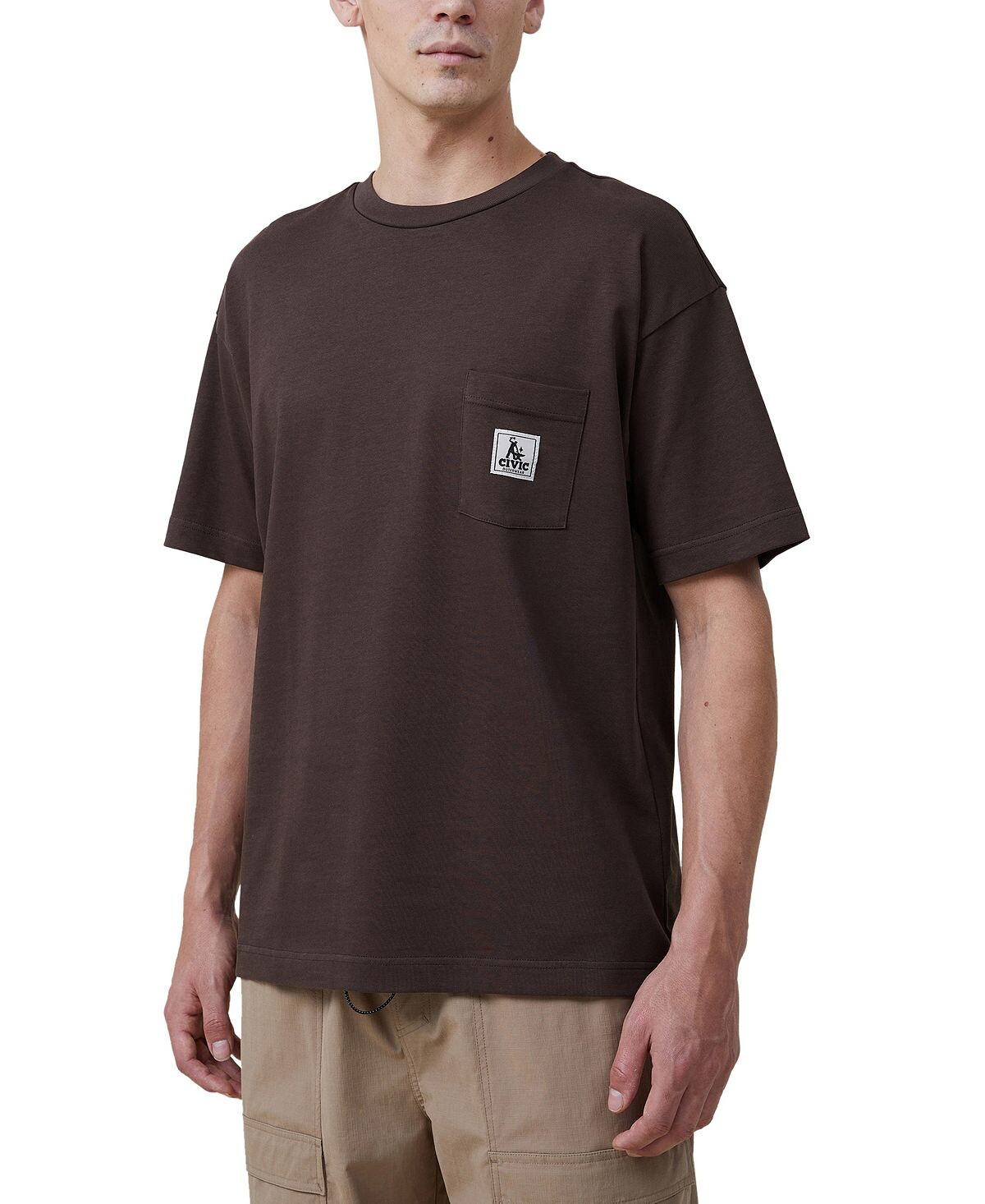 

Мужская футболка с короткими рукавами и карманами Box Fit COTTON ON