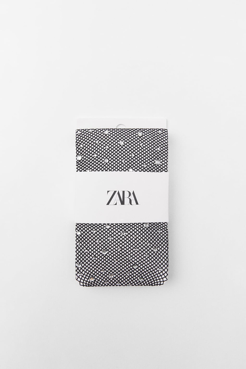 

Блестящие колготки в сеточку ZARA, черный