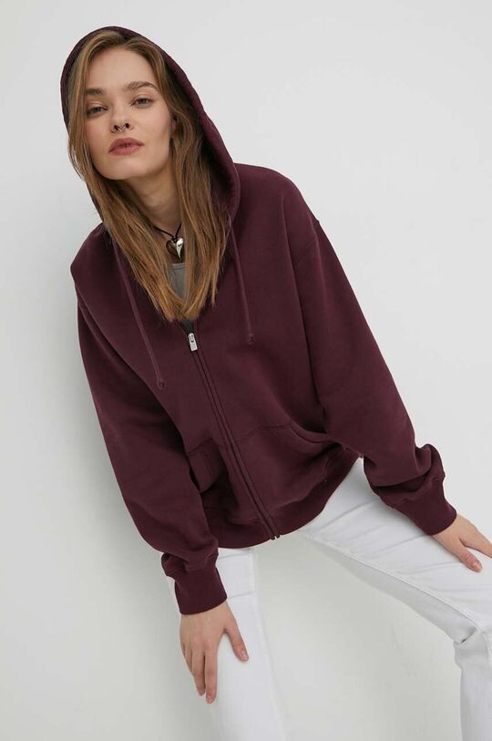

Компания Холлистер толстовка с капюшоном Hollister Co., бордовый
