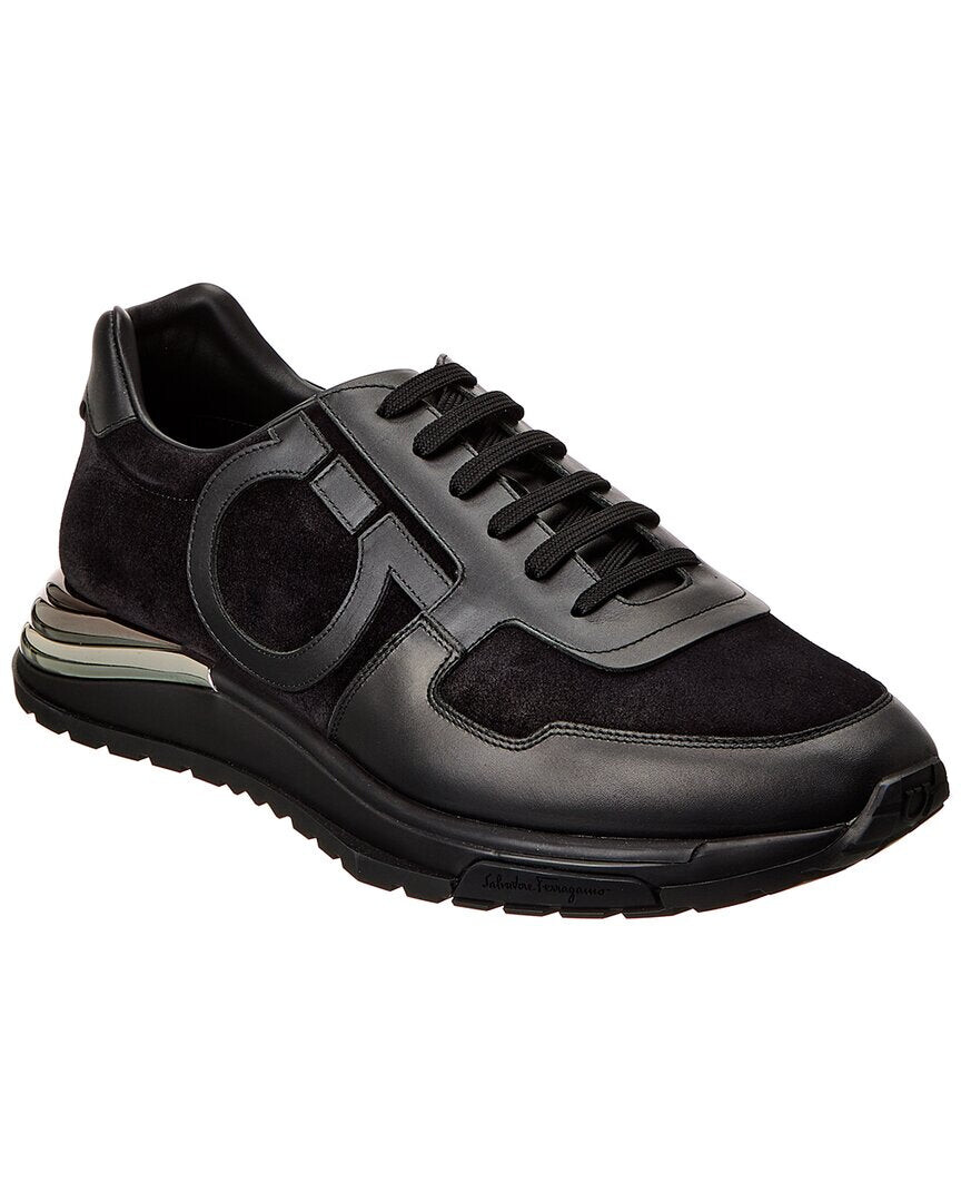 

Кроссовки Ferragamo из кожи и замши Salvatore Ferragamo, черный