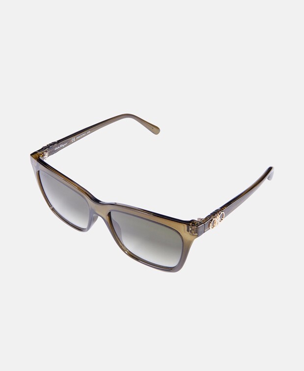 

Солнцезащитные очки Salvatore Ferragamo, хаки