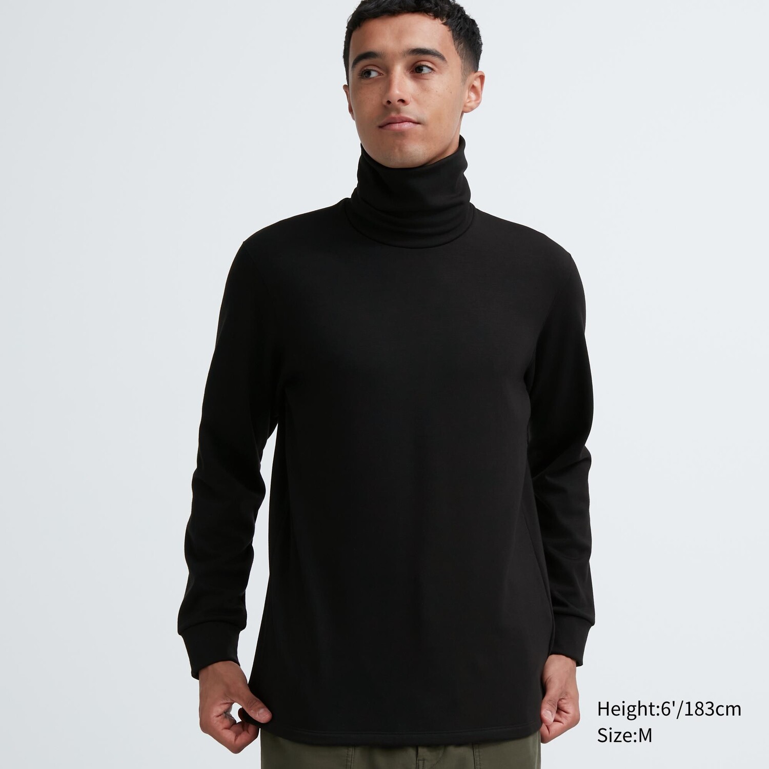 

HEATTECH Ультра теплая водолазка с длинными рукавами и термобельем Uniqlo, черный