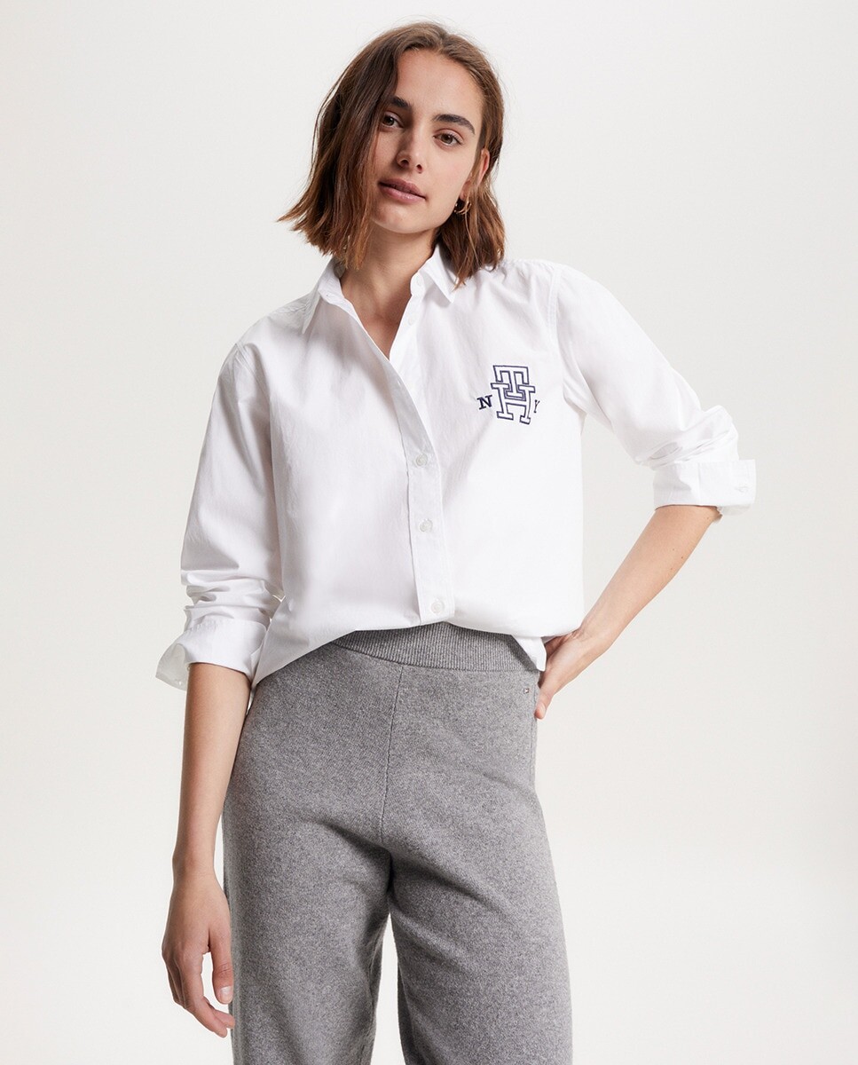 

Женская рубашка свободного кроя с длинными рукавами Tommy Hilfiger, белый