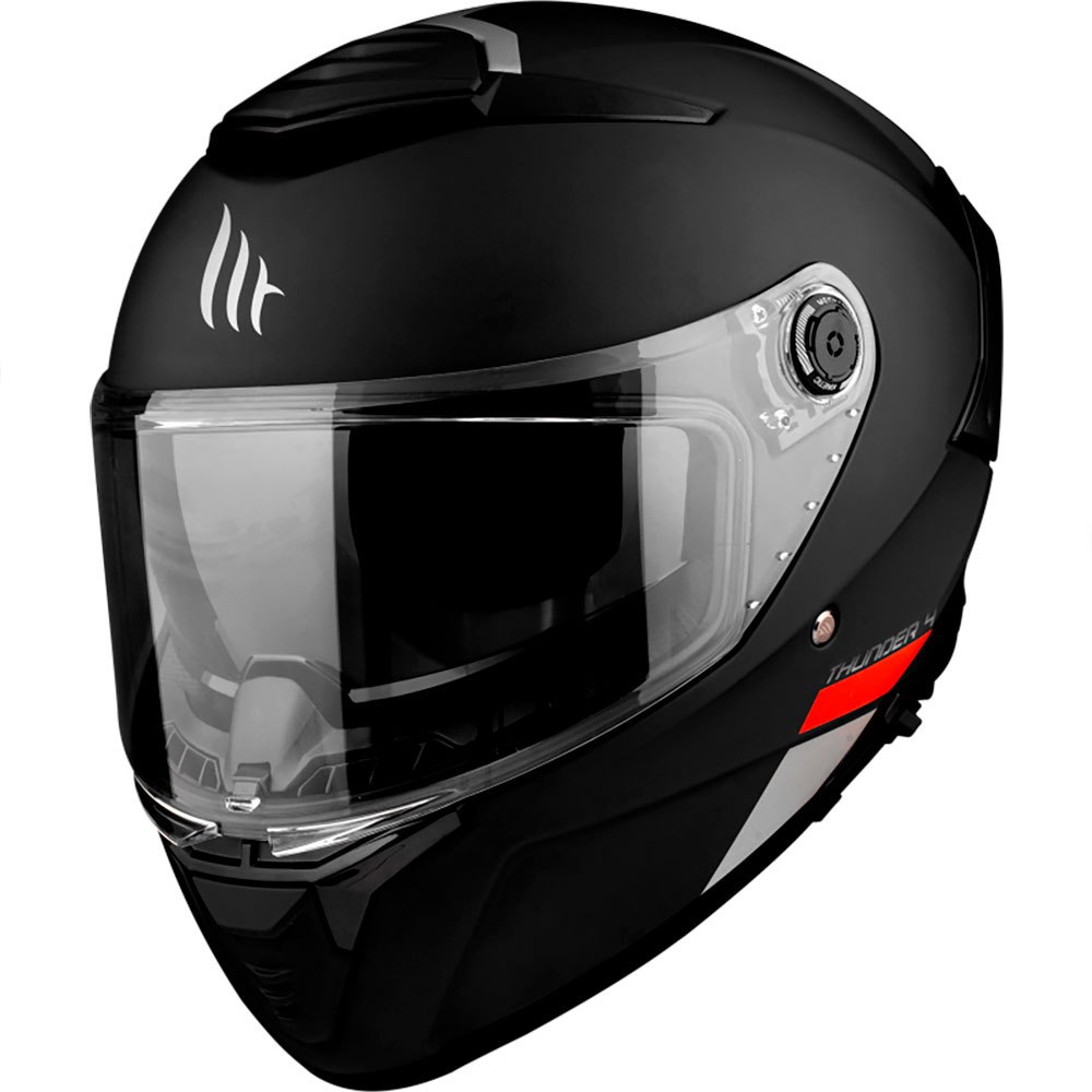 цена Шлем полнолицевой MT Helmets Thunder 4 SV Solid A1, черный