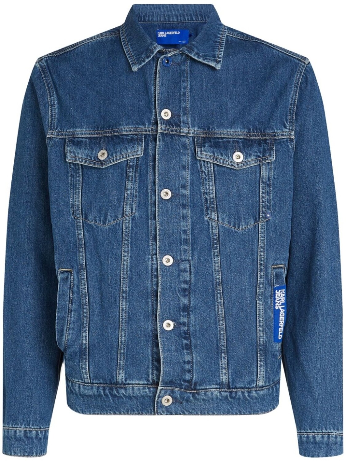 

Джинсовая куртка с нашивкой-логотипом Karl Lagerfeld Jeans, синий