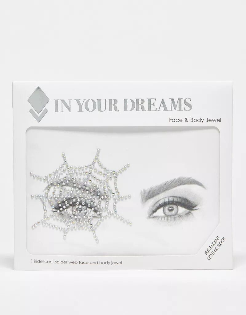 

In Your Dreams - Halloween - Паутина с переливающимися драгоценными камнями для лица и тела