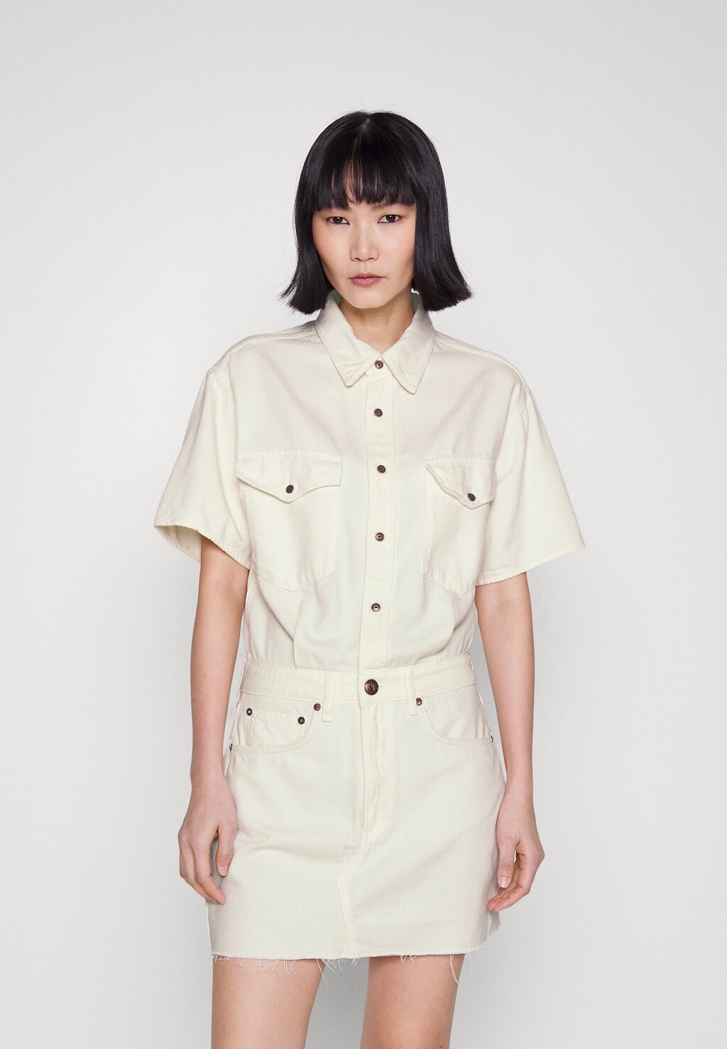 

Джинсовое платье rag & bone, белый