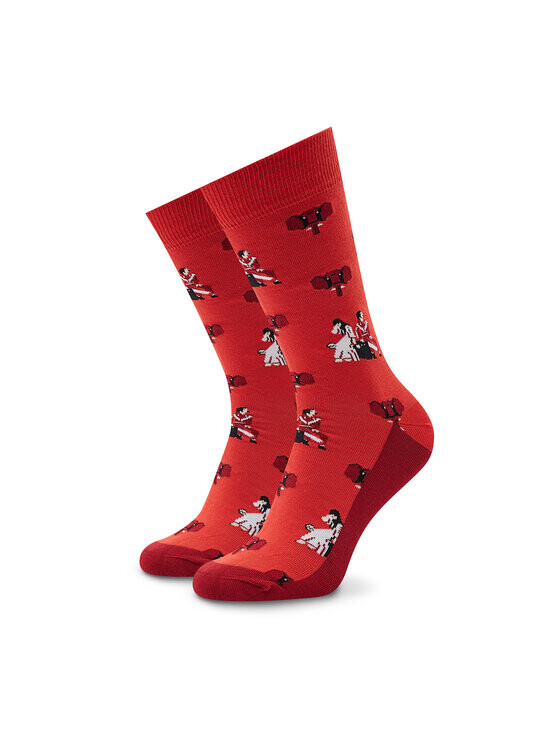 

Высокие носки унисекс Stereo Socks, красный