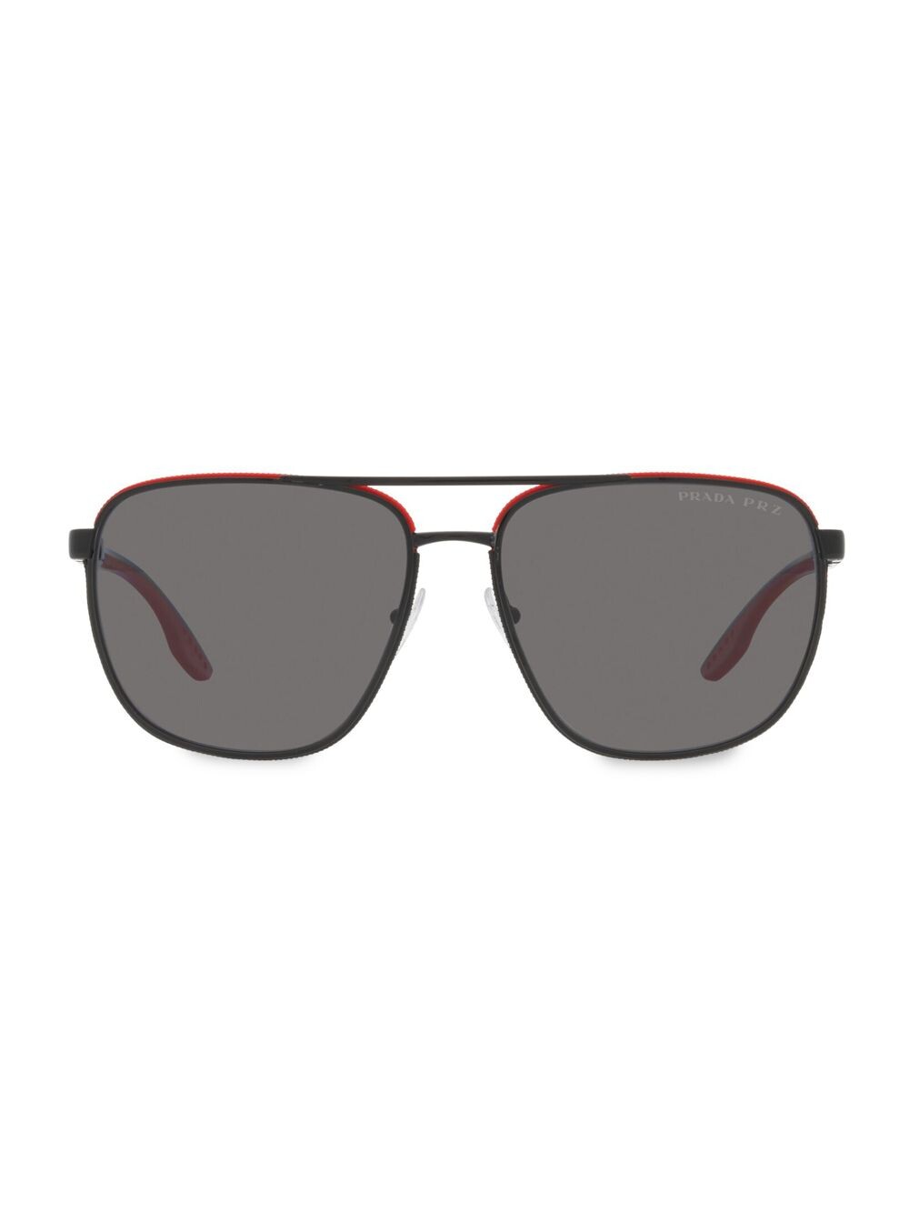 

Металлические солнцезащитные очки Pilot 62MM Prada Sport, черный