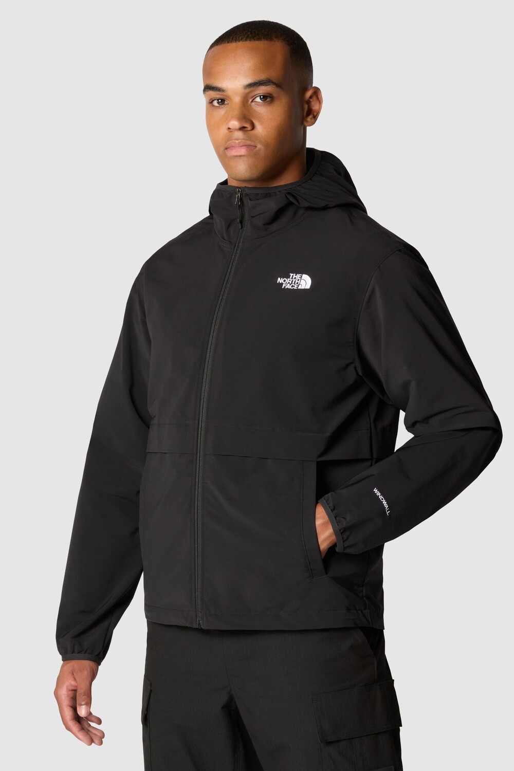 

Мужская куртка Easy Wind на молнии с полной молнией The North Face, черный