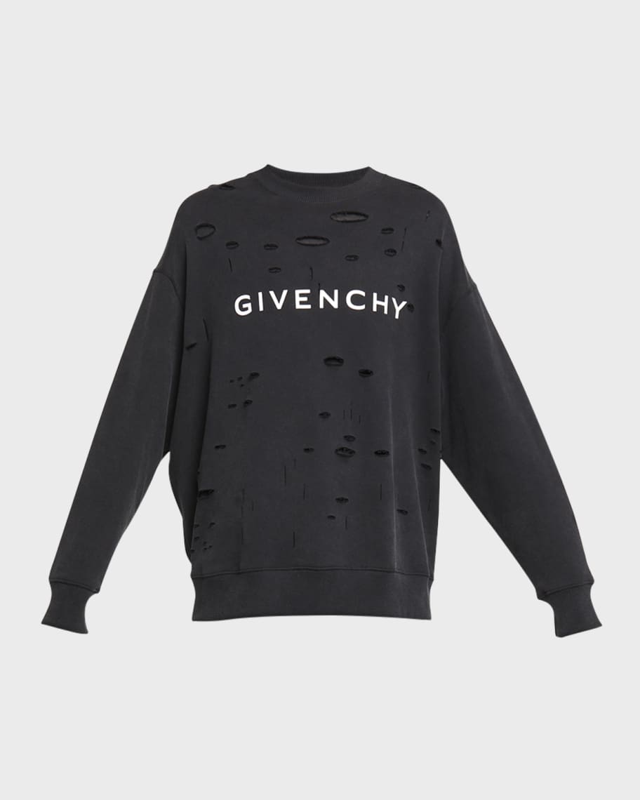 

Мужская толстовка с логотипом Destroyed Givenchy, Серый