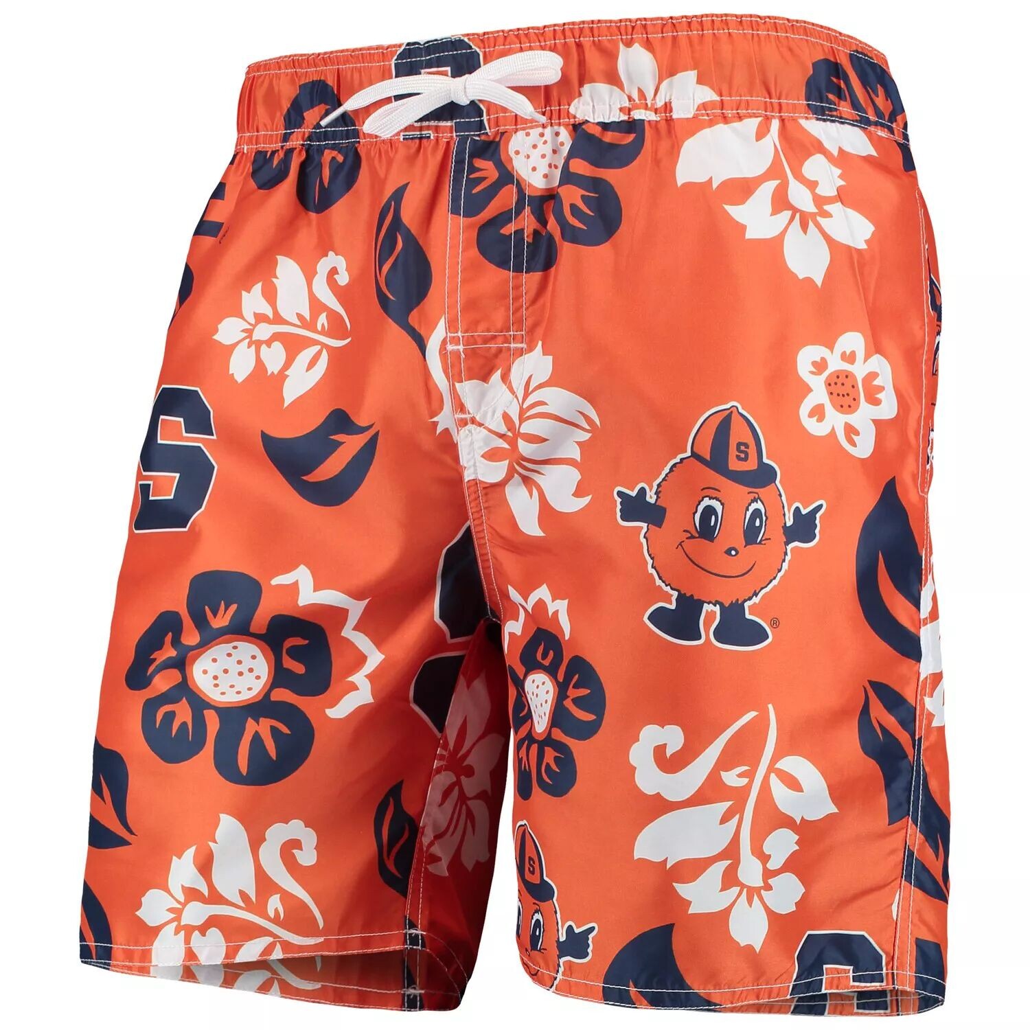 

Мужские плавки Wes & Willy Orange Syracuse Orange с цветочным принтом Volley