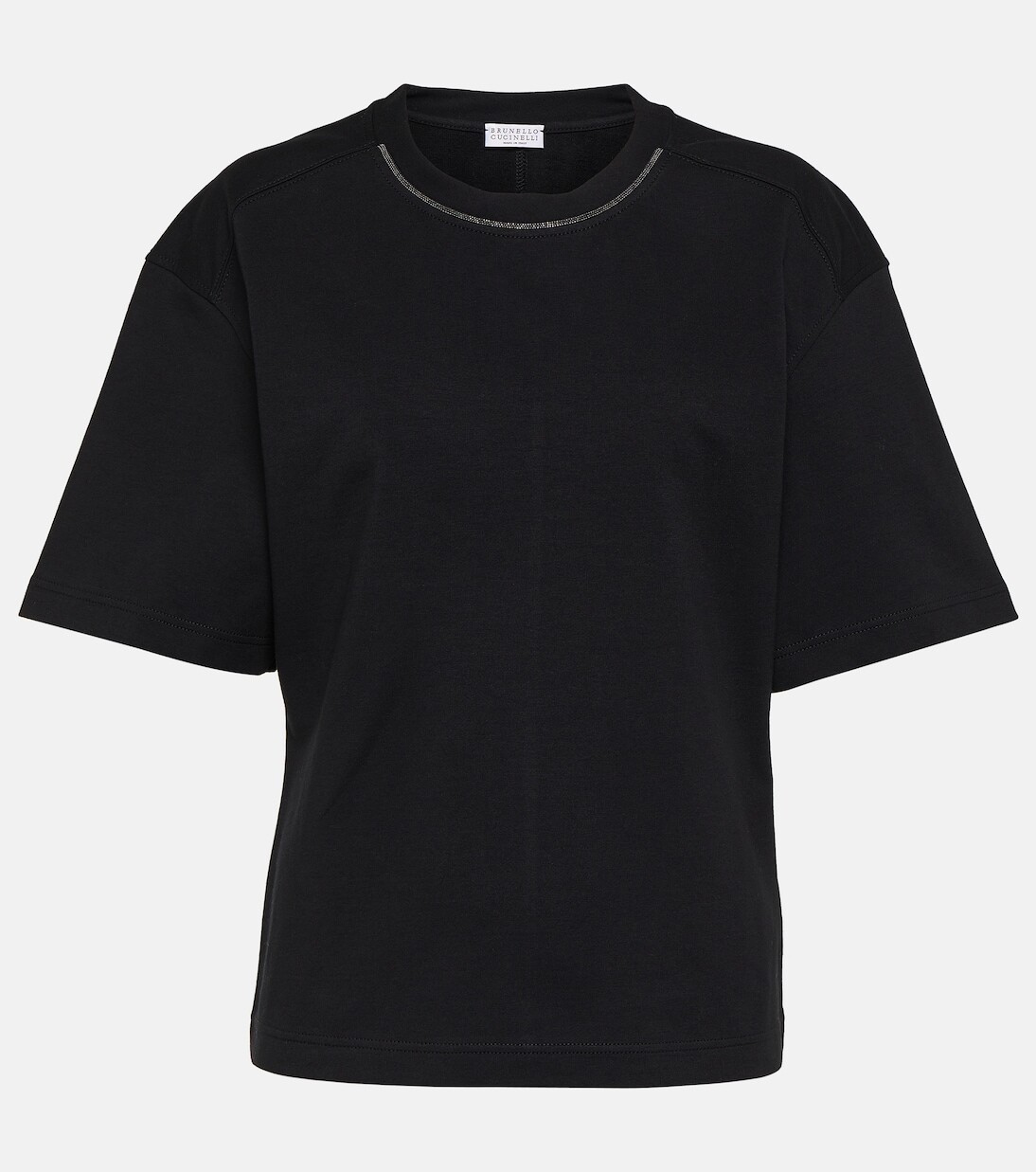 

Хлопковая толстовка Brunello Cucinelli, черный