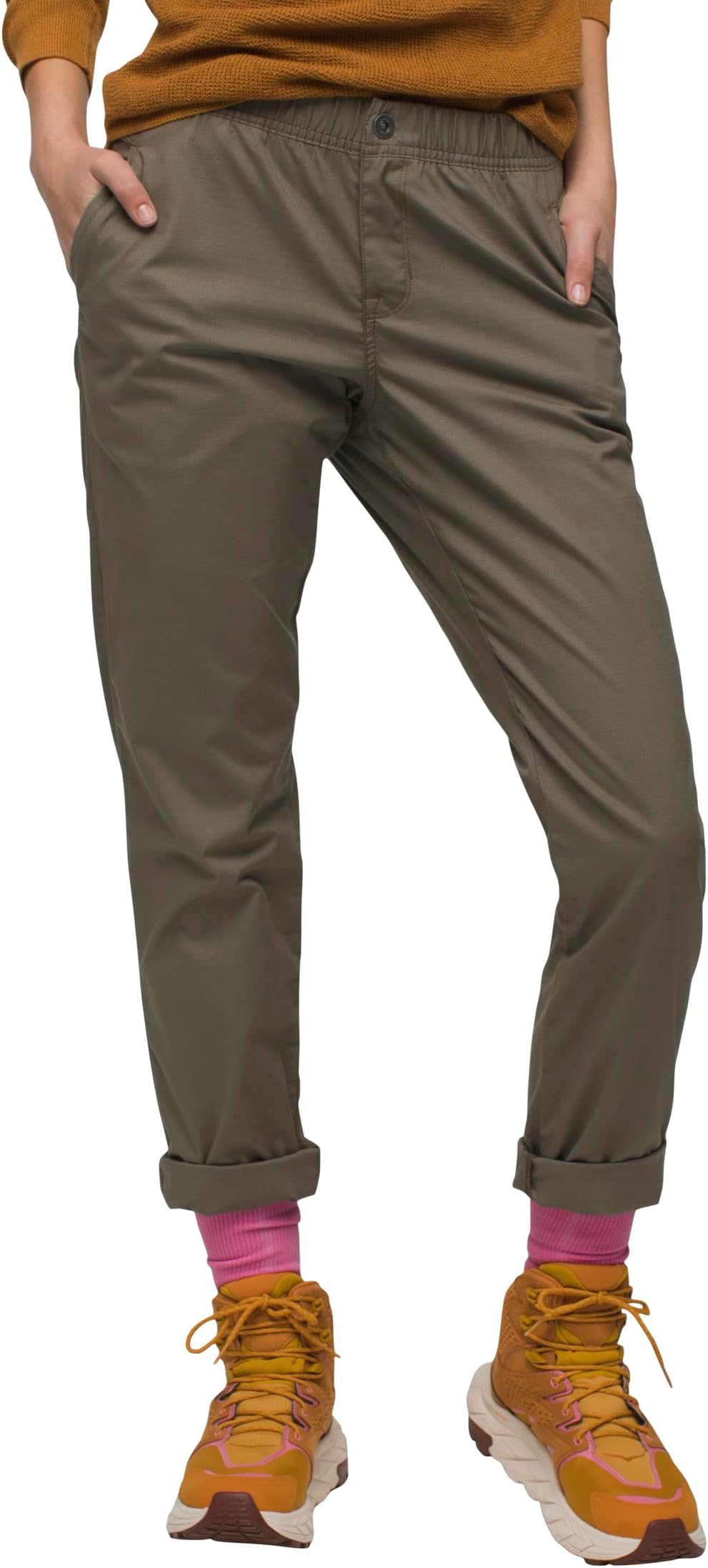 Универсальные брюки с двойным пиком Prana, цвет Mud