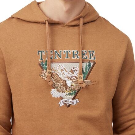 

Толстовка Cabin Crest мужская Tentree, цвет Foxtrot Brown