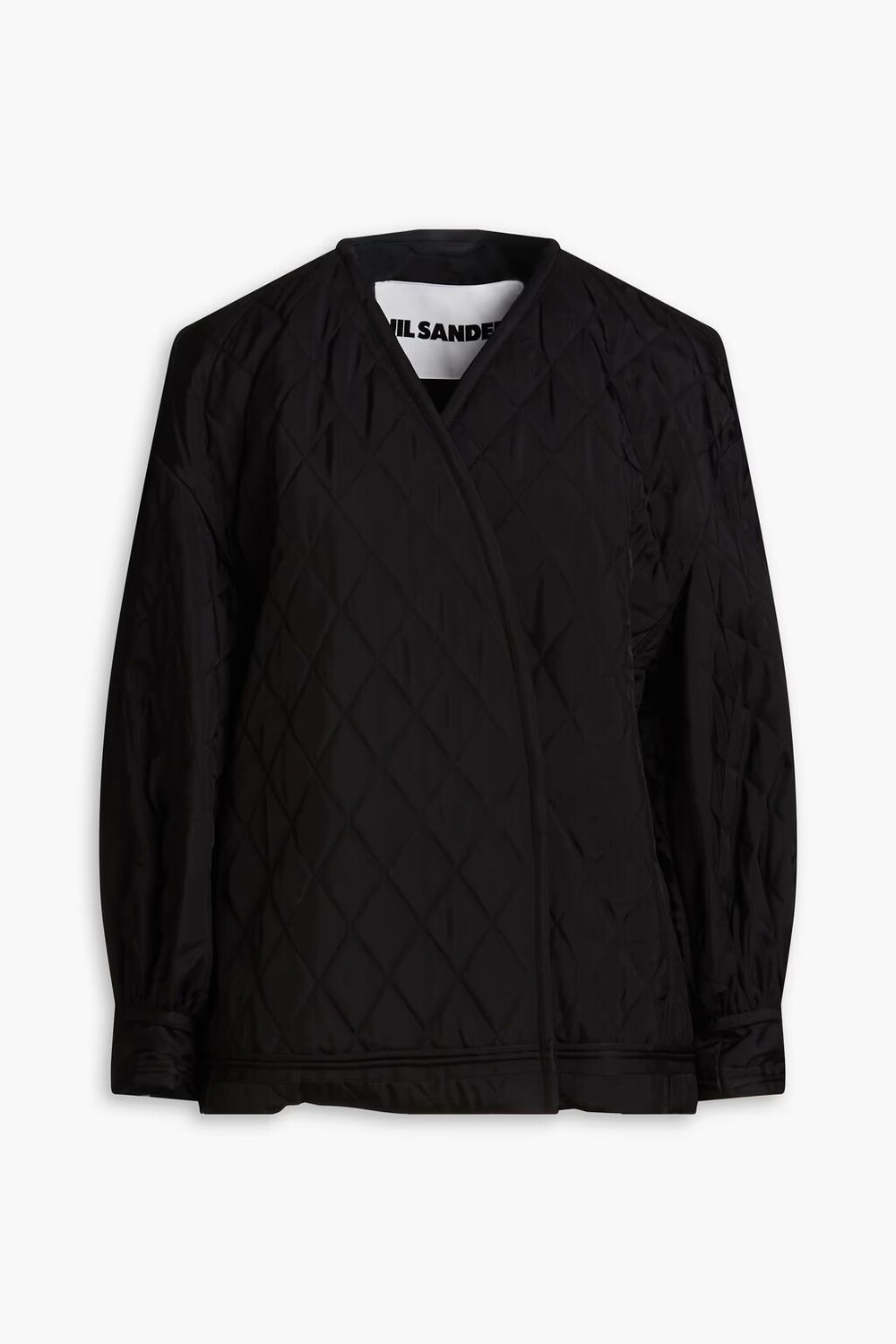 

Стеганая куртка из ракушки Jil Sander, черный