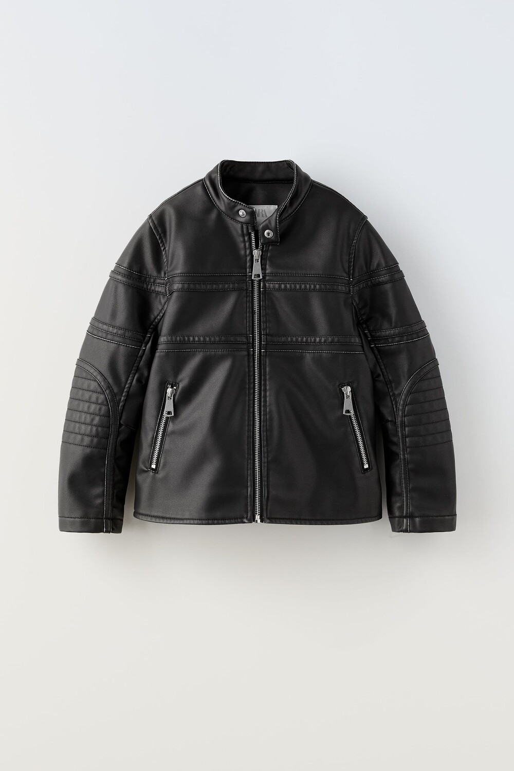 

Куртка из искусственной кожи Zara, черный