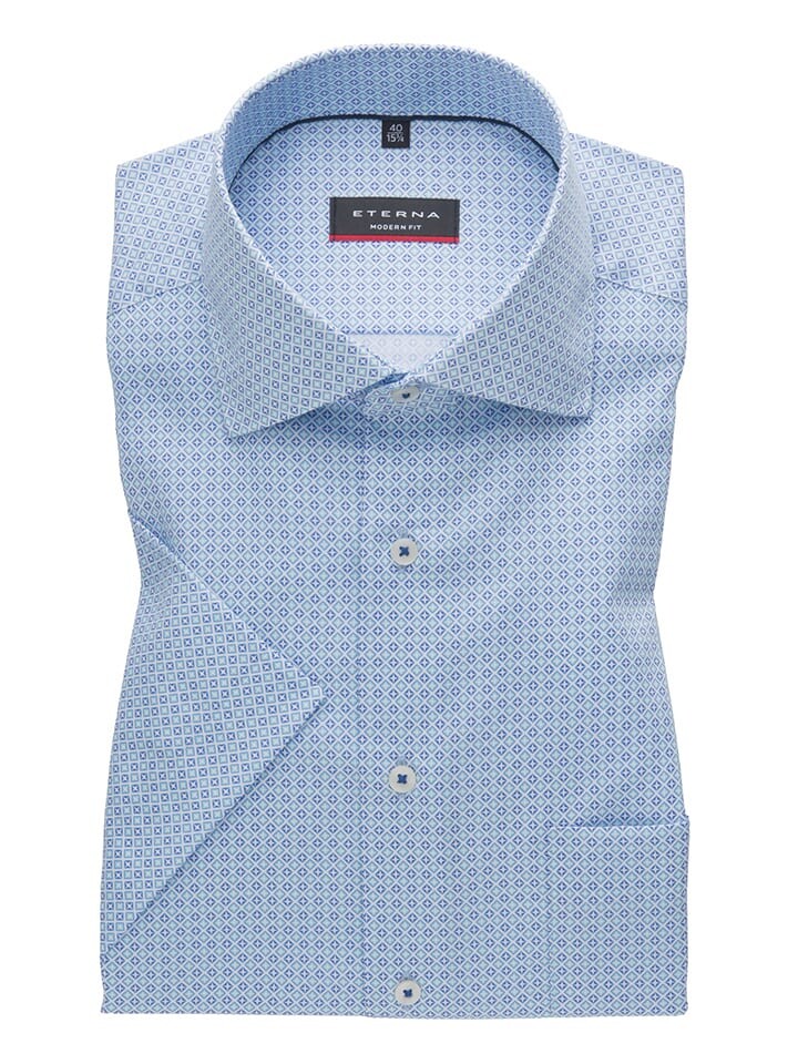 

Рубашка Eterna Modern fit, голубой