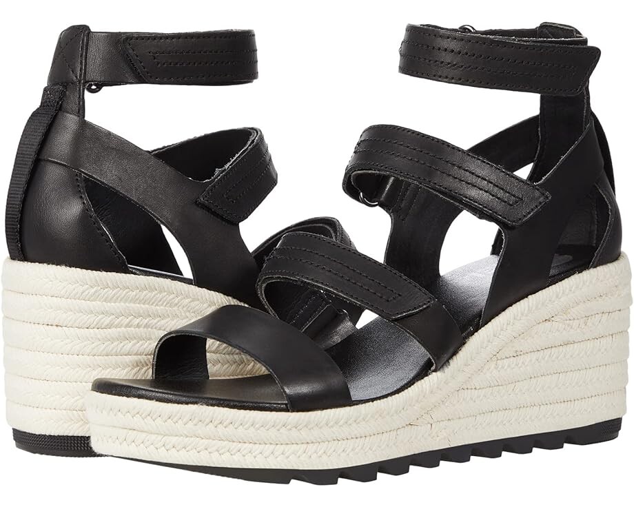 

Туфли SOREL Cameron Multi Strap Wedge, цвет Black/Chalk