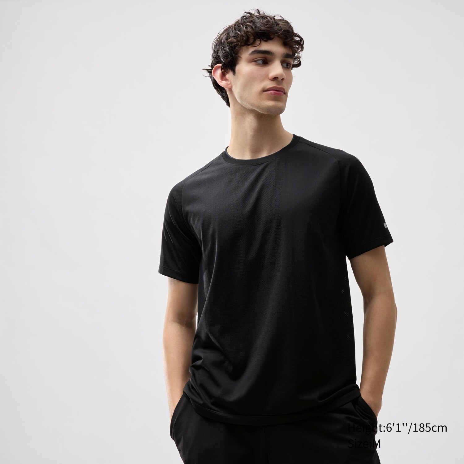 

Футболка DRY-EX с круглым вырезом UNIQLO, черный