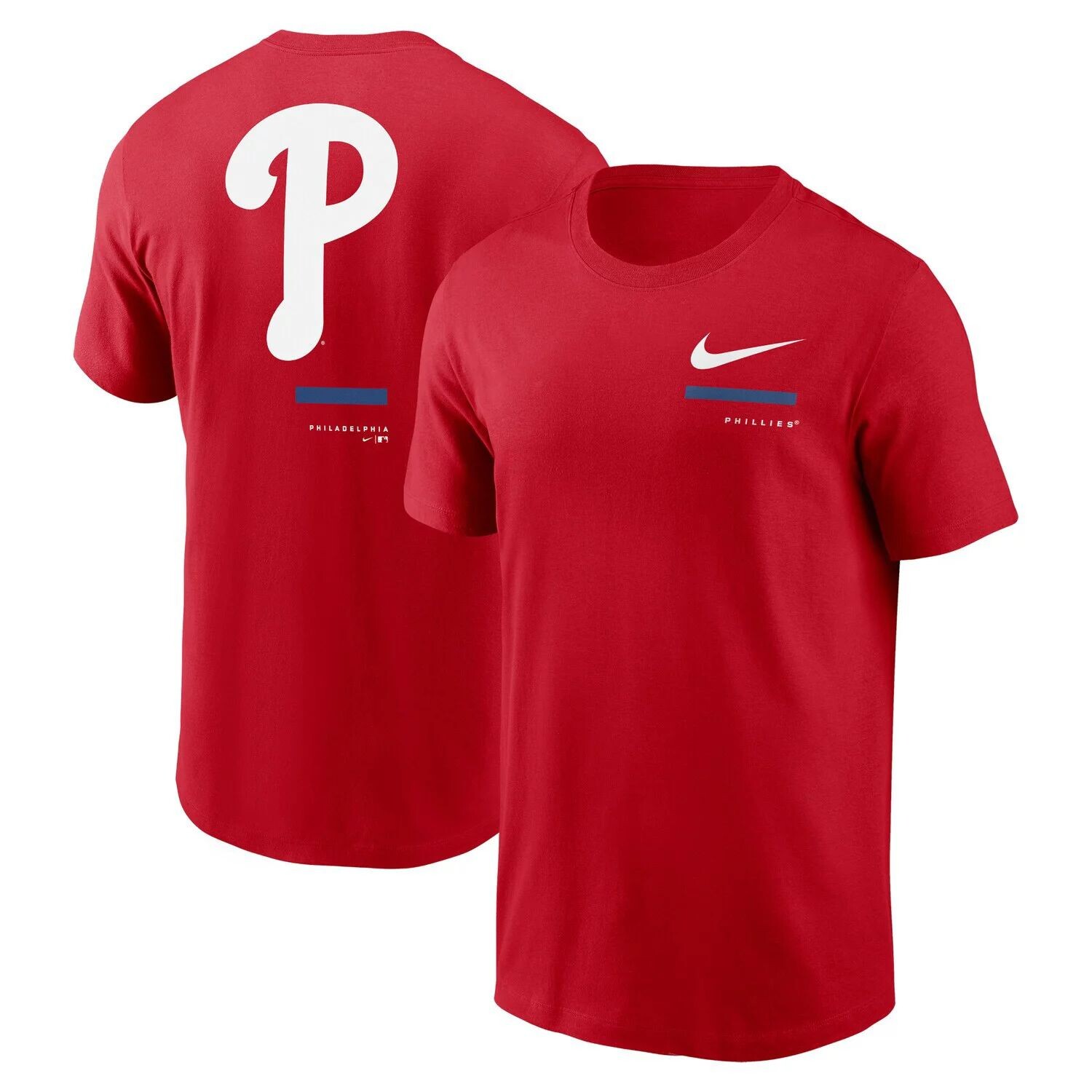 

Мужская красная футболка через плечо Nike Philadelphia Phillies, Красный