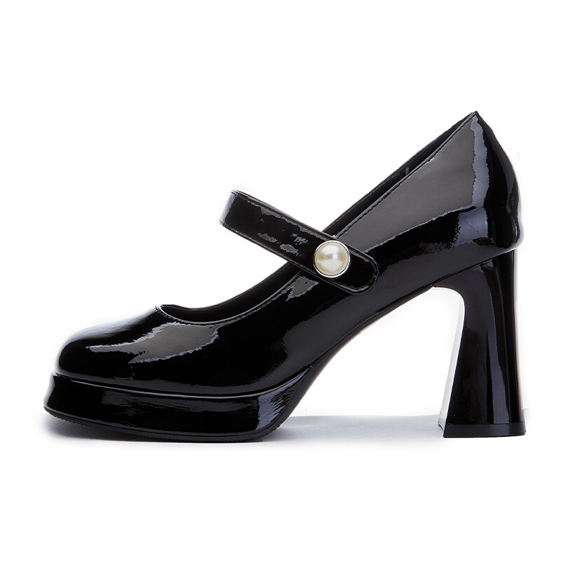 

Туфли женские на высоком каблуке Pooq, цвет Dark Black