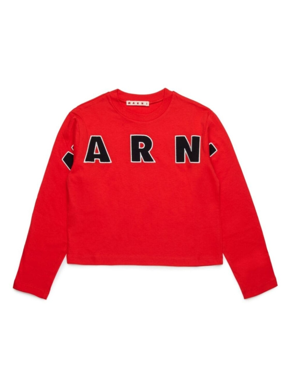 

Marni Kids футболка из хлопка с логотипом, красный