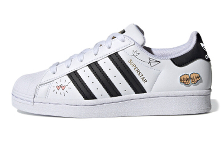 

Adidas Originals Superstar J Белый/Черный/Синий