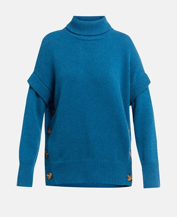 

Кашемировый джемпер с высоким воротником Notshy Cashmere, цвет Petrol