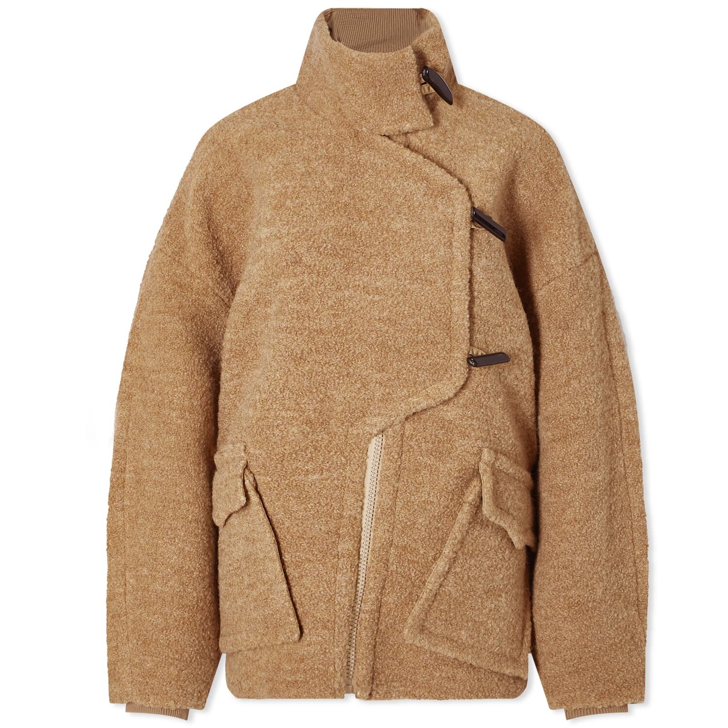 

Куртка Ganni Boucle Wool Drop Shoulder, цвет Tiger'S Eye