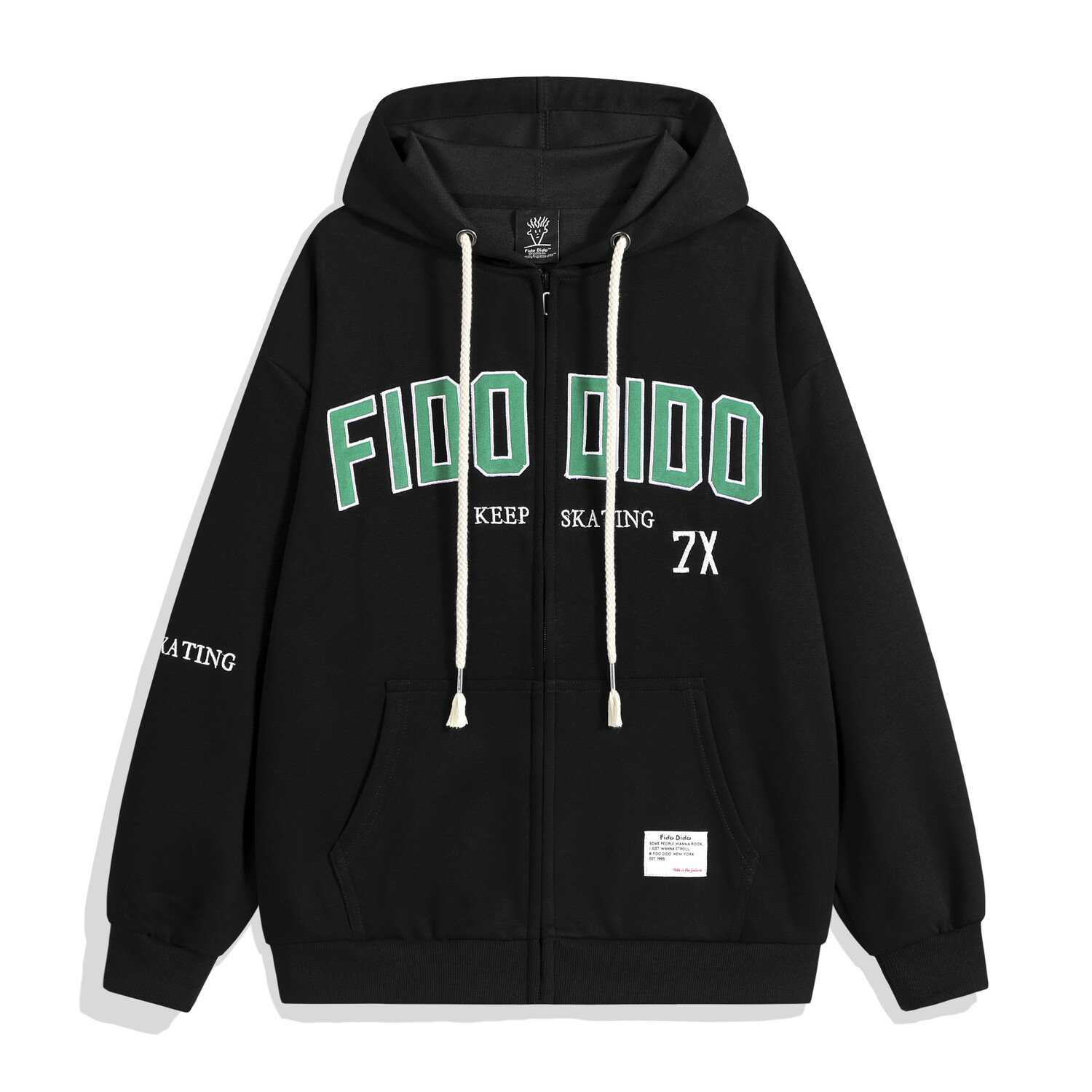 

Толстовка унисекс FIDO DIDO, Светлый хаки (на флисовой подкладке и утолщенный)