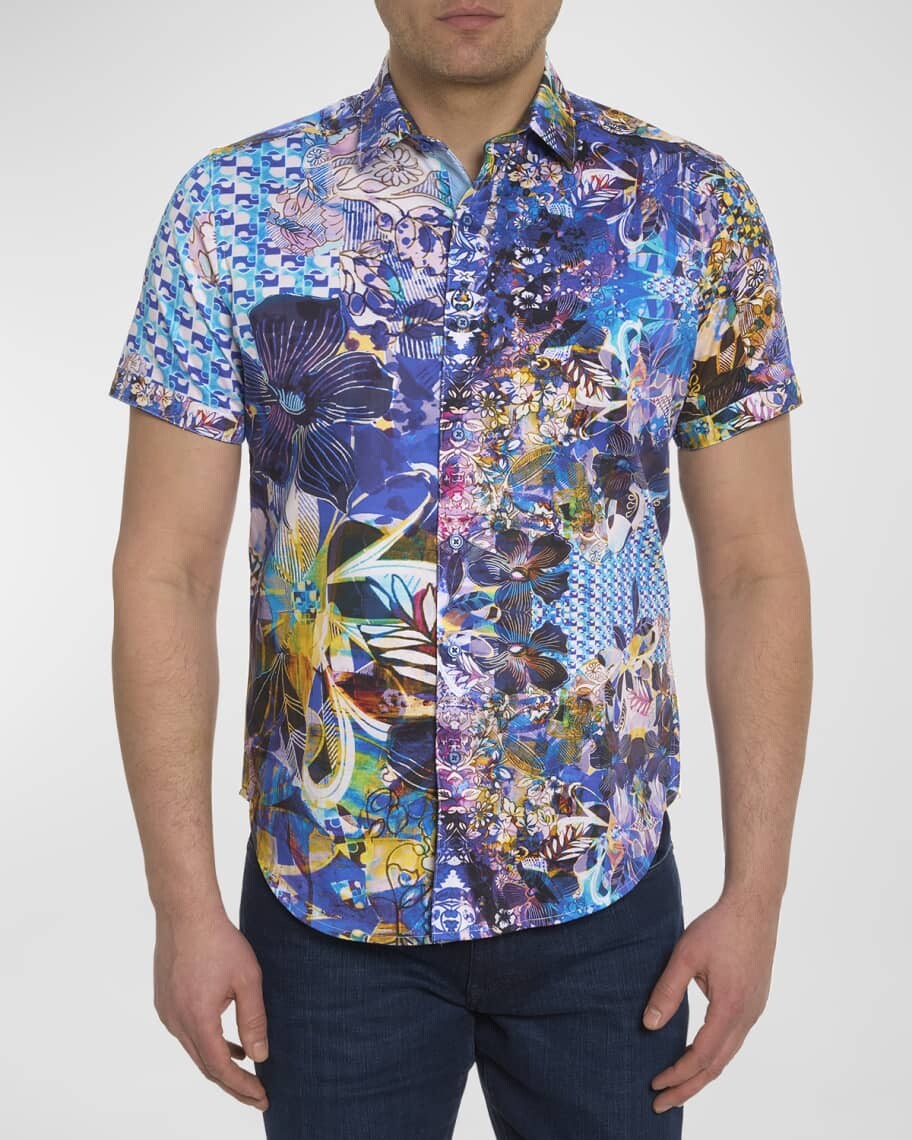 

Мужская рубашка Lanley с коротким рукавом Robert Graham