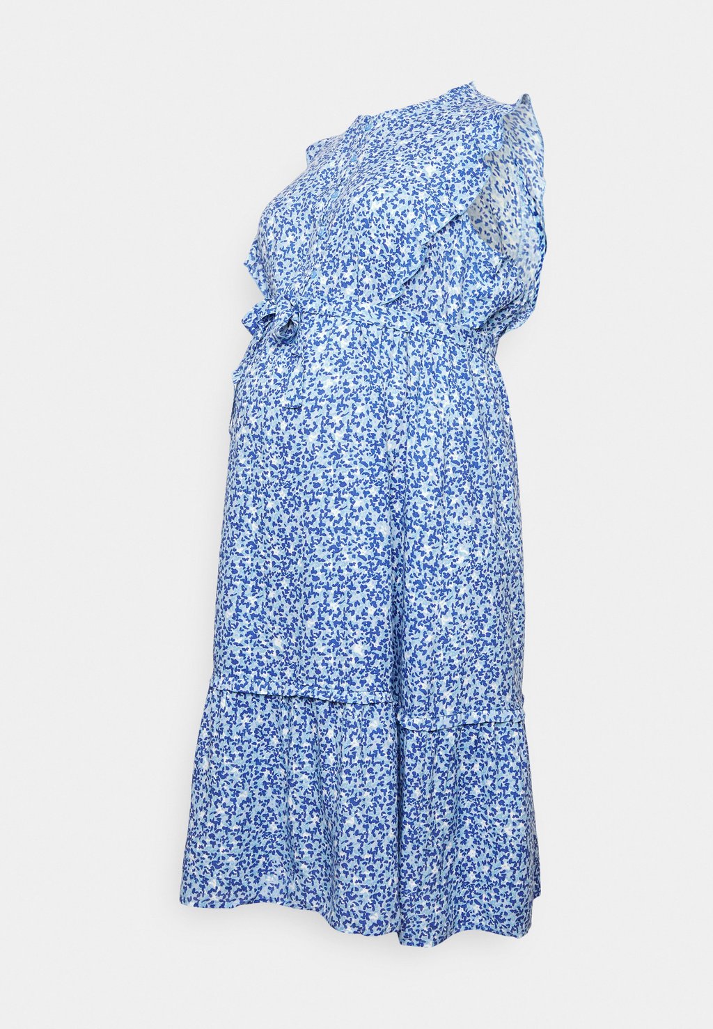 Длинное платье лазурно-голубого цвета Mamalicious Curve, лазурно-голубой