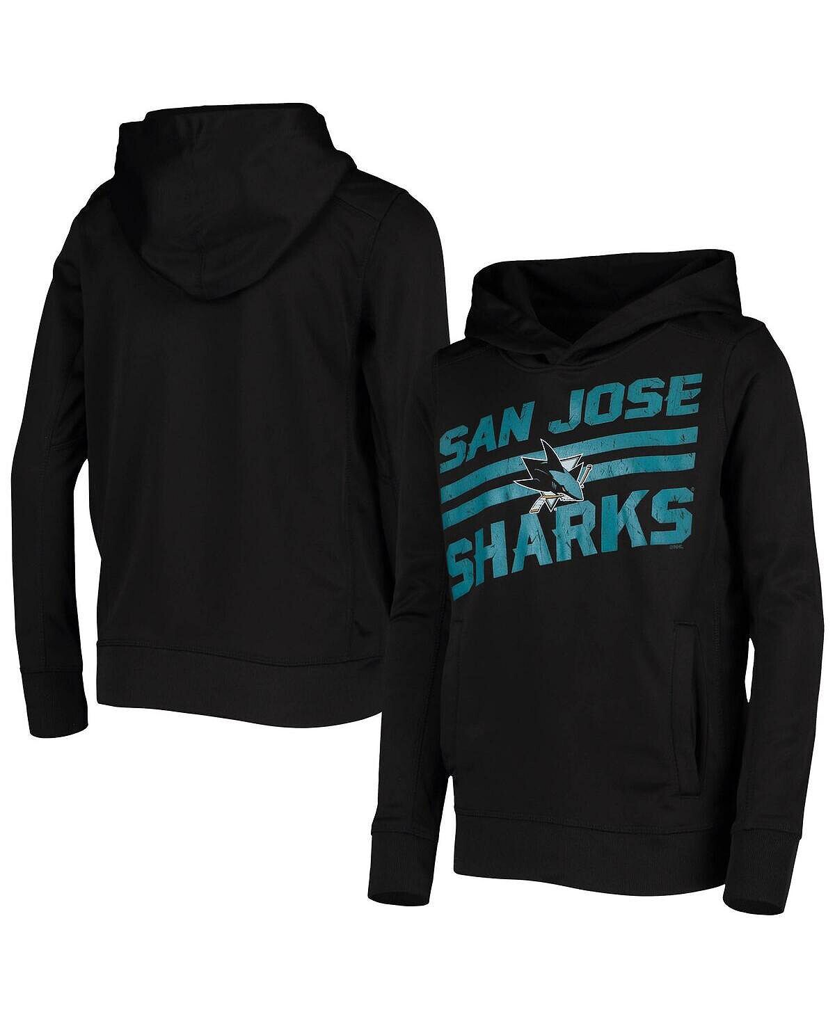 

Черный пуловер с капюшоном Big Boys San Jose Sharks MVP Outerstuff