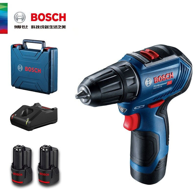 Электродрель Bosch GSR12V-30 с двумя аккумуляторами