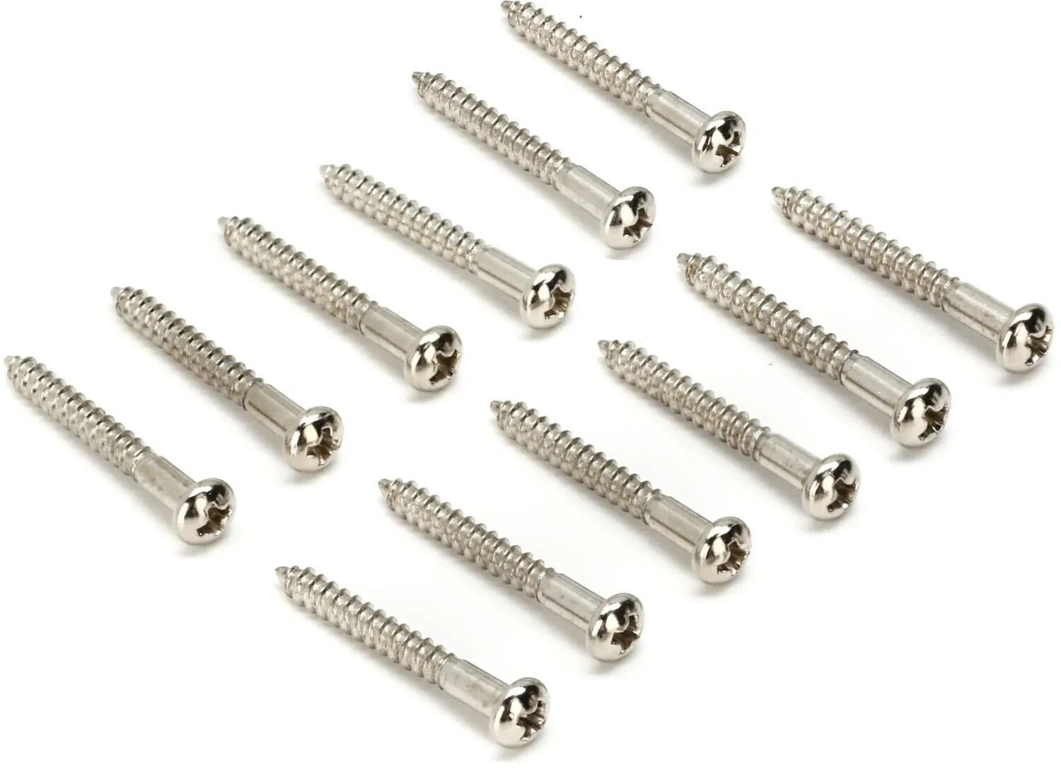 

Крепежные винты Fender Strat Bridge в винтажном стиле, никель, 12 шт.